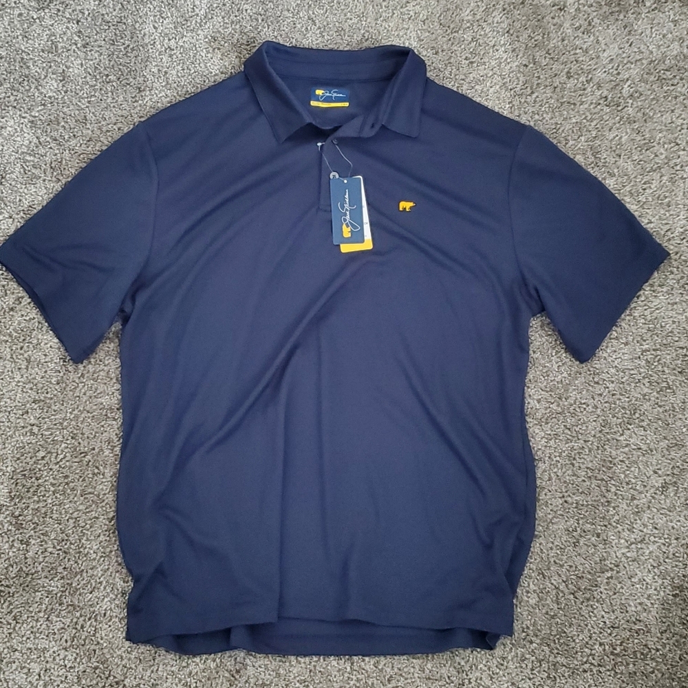 Jack Nicklaus Navy Polo Golf Shirt Men’s Size Large